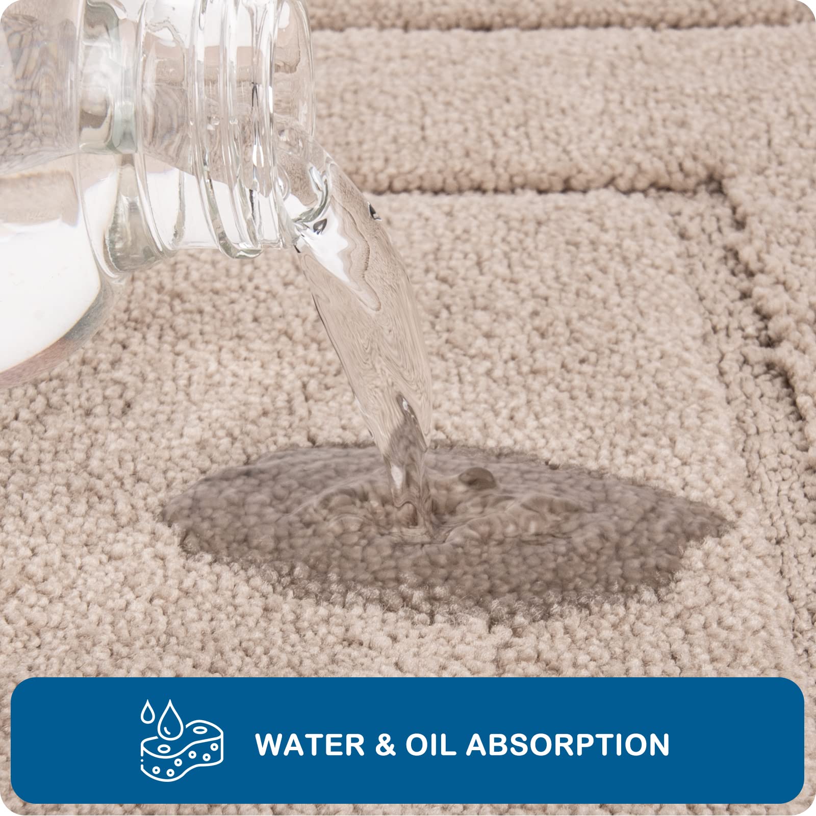 Purrugs Machine Washable Kitchen Rug 32'' X 47'', Non-Slip/Skid Kitchen Runner Rugs & Floor Mats, Super Absorbent Soft Standing